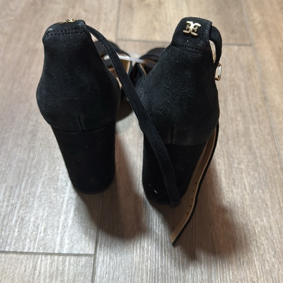 NEW! Sam Edelman Yancy Black Ankle Strap Sandal - Size 9.5 - Picture 11 of 14